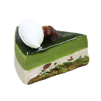 抹茶とあずきのケーキ