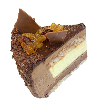 シャンパンとミルクチョコのケーキ
